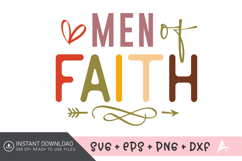Men of Faith SVG, Christian SVG, Bible Verse SVG Product Image 1