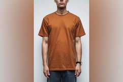 dark orange T Shirt Logo Branding Mockup Product Image 1