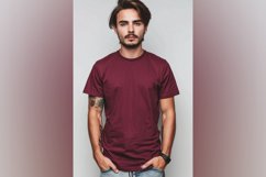 Chilli red T Shirt Logo Branding Mockup Product Image 1