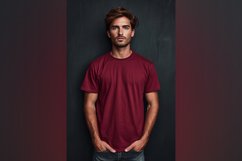 Chilli red T Shirt Logo Branding Mockup Product Image 1