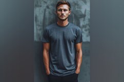 Petroleum Blue T Shirt Logo Branding Mockup Product Image 1
