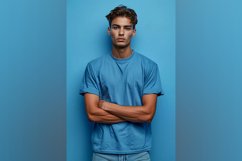 Aqua T Shirt Logo Branding Mockup Product Image 1