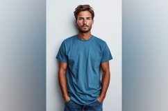 Aqua T Shirt Logo Branding Mockup Product Image 1