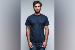 Petroleum Blue T Shirt Logo Branding Mockup Product Image 1