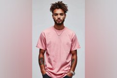 Light PinkT Shirt Logo Branding Mockup Product Image 1