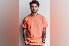 Pink T Shirt Logo Branding Mockup Product Image 1