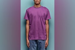 purple T Shirt Logo Branding Mockup Product Image 1