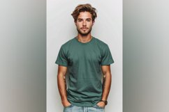 Bottle GreenT Shirt Logo Branding Mockup Product Image 1