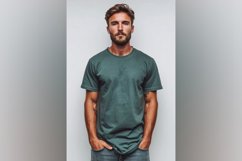 Bottle GreenT Shirt Logo Branding Mockup Product Image 1