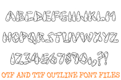 Menhir Monolith Stone Lettering Font Boulder ABC OTF Type Product Image 2