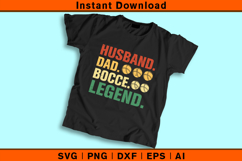 Husband Dad Bocce Legend SVG | Funny Bocce Player Gift Product Image 2