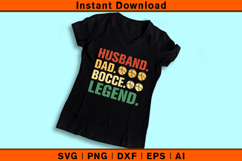 Husband Dad Bocce Legend SVG | Funny Bocce Player Gift Product Image 3