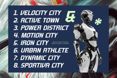 Menscity - Futuristic Sporty Font Product Image 16