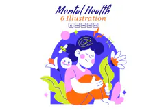 6 Mental Health Illustration Product Image 1