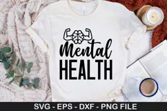 Mental Health SVG Design - Mental Health T-shirt Design Product Image 2
