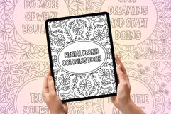 Adult Coloring Book, Mandalas, Positive Quotes PDF Product Image 2