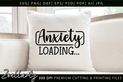 Funny Mental Health SVG Sarcastic Anxiety T-shirt Mug Design Product Image 4