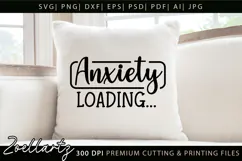 Funny Mental Health SVG Sarcastic Anxiety T-shirt Mug Design Product Image 4