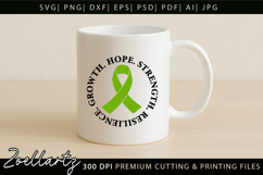Mental Health Awareness SVG Green Ribbon SVG Hope T-shirt Product Image 4