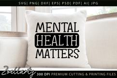 Mental Health Matters SVG PNG Sarcastic Anxiety T-shirt Mug Product Image 4