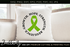 Mental Health Awareness SVG Green Ribbon SVG Hope T-shirt Product Image 3