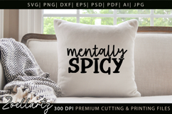 Funny Mental Health SVG Sarcastic Anxiety T-shirt Mug Design Product Image 3