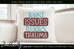 Funny Mental Health SVG Sarcastic Anxiety T-shirt Mug Design Product Image 3