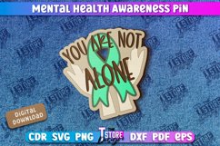 Mental Health Awareness Pin |Pin Brooch|Self Care| Accessory Product Image 1