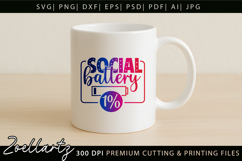 Funny Mental Health SVG Sarcastic Anxiety T-shirt Mug Design Product Image 8