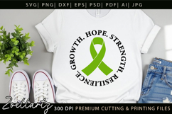 Mental Health Awareness SVG Green Ribbon SVG Hope T-shirt Product Image 7