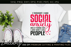 Sarcastic Mental Health SVG Funny Anxiety T-shirt Mug Design Product Image 6