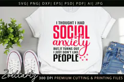 Sarcastic Mental Health SVG Funny Anxiety T-shirt Mug Design Product Image 6