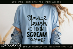 Sarcastic Mental Health SVG Funny Anxiety T-shirt Mug Design Product Image 2