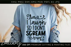 Sarcastic Mental Health SVG Funny Anxiety T-shirt Mug Design Product Image 2