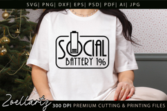 Funny Mental Health SVG Sarcastic Anxiety T-shirt Mug Design Product Image 1