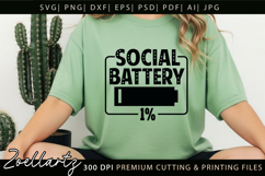 Funny Mental Health SVG Sarcastic Anxiety T-shirt Mug Design Product Image 7