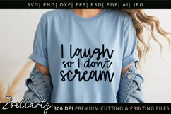Funny Mental Health SVG Sarcastic Anxiety T-shirt Mug Design Product Image 6