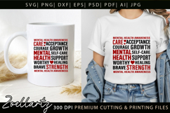 Mental Health Subway Art SVG Social Anxiety T-shirt Mug Product Image 6