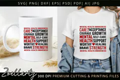 Mental Health Subway Art SVG Social Anxiety T-shirt Mug Product Image 6