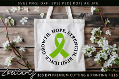 Mental Health Awareness SVG Green Ribbon SVG Hope T-shirt Product Image 6