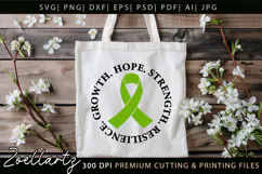 Mental Health Awareness SVG Green Ribbon SVG Hope T-shirt Product Image 6