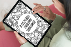Adult Coloring Book, Mandalas, Positive Quotes PDF Product Image 4