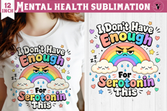 Mental Health Sublimation Bundle | Funny Self Care cliparts Product Image 3