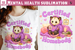 Mental Health Sublimation | Funny Self Care clipart Product Image 1