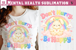 Mental Health Sublimation Bundle | Funny Self Care cliparts Product Image 6