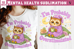 Mental Health Sublimation | Funny Self Care clipart Product Image 1