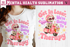 Mental Health Sublimation | Funny Self Care clipart Product Image 1