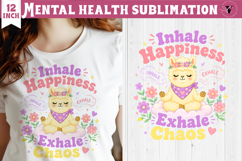 Mental Health Sublimation | Funny Self Care clipart Product Image 1