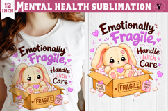 Mental Health Sublimation Bundle | Funny Self Care cliparts Product Image 10