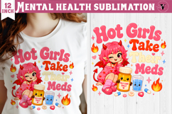 Mental Health Sublimation Bundle | Funny Self Care cliparts Product Image 15
